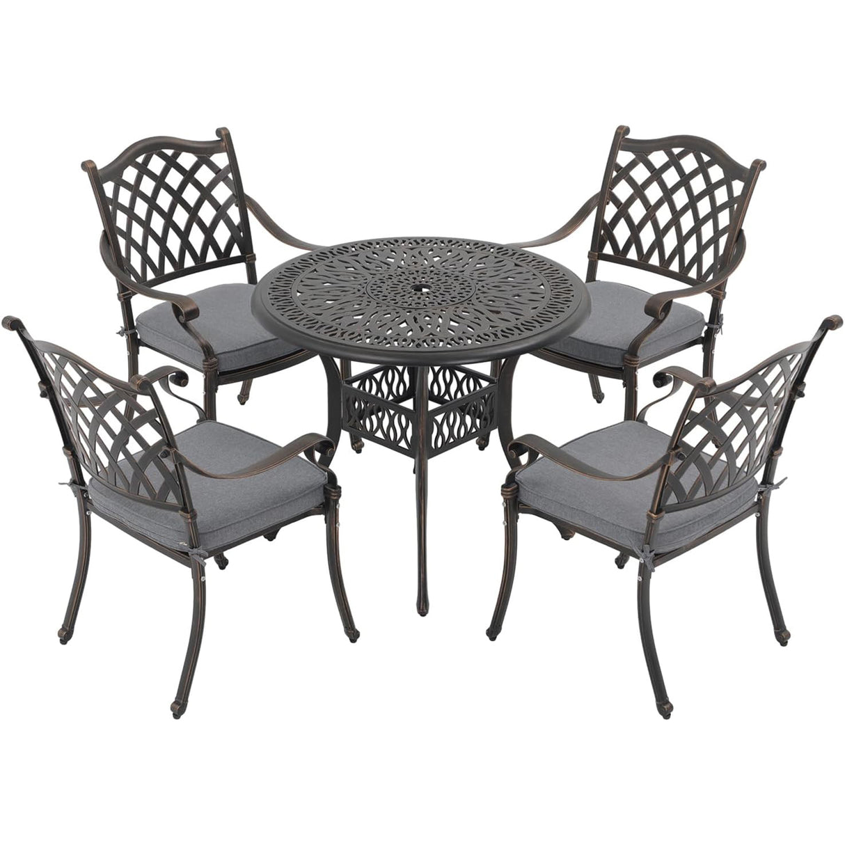 5 Piece Patio Furniture Dining Set