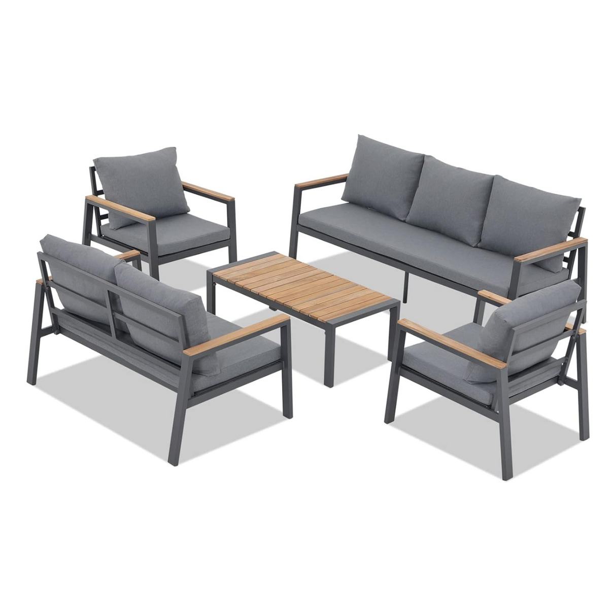 Aluminum Patio Furniture Set 5 Pieces