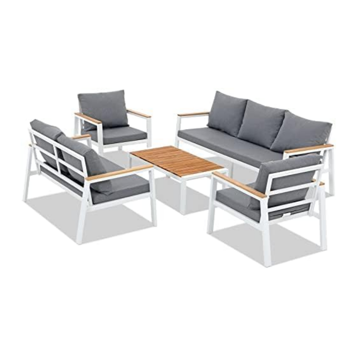 Aluminum Patio Furniture Set 5 Pieces