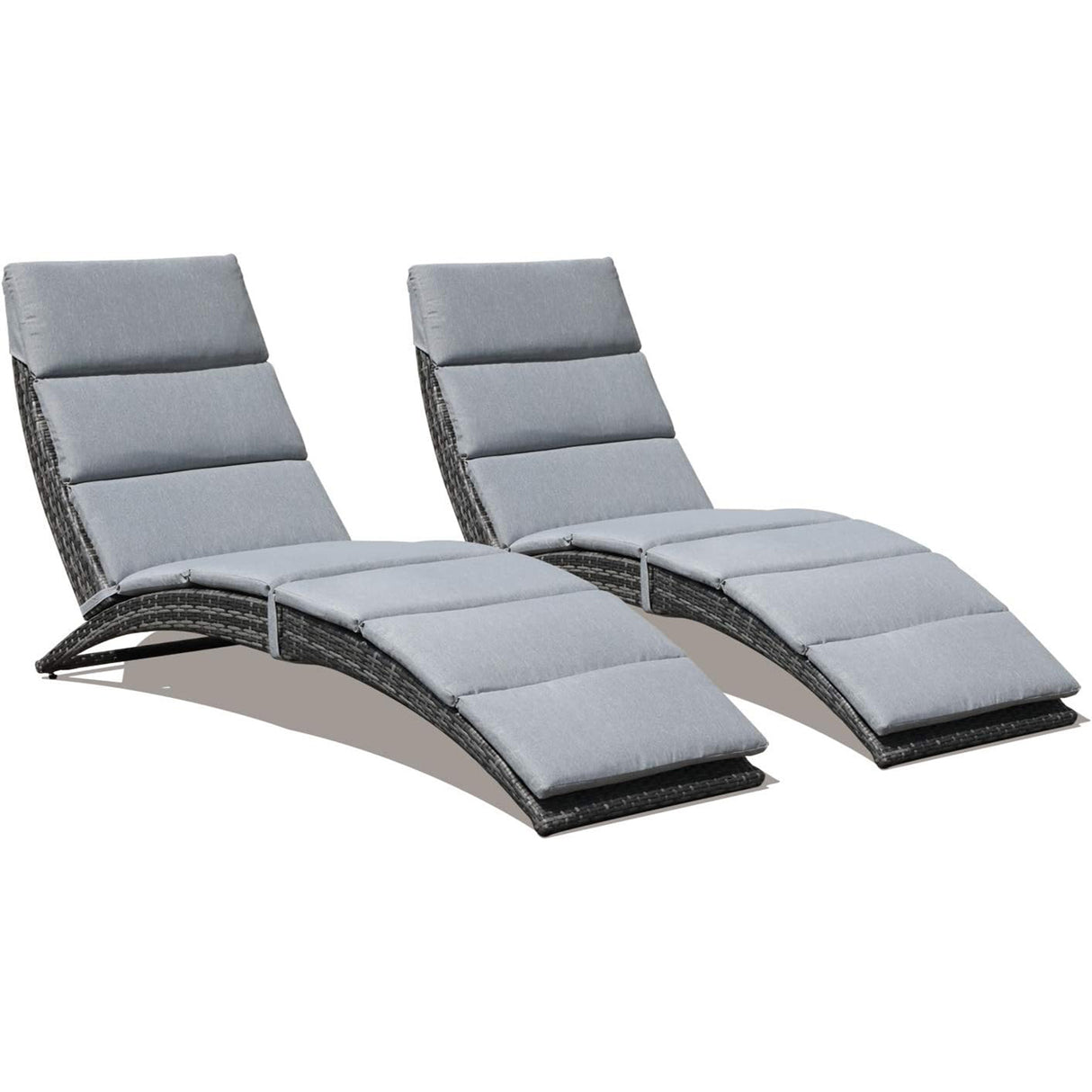 Patio Chaise Lounge Chair Set
