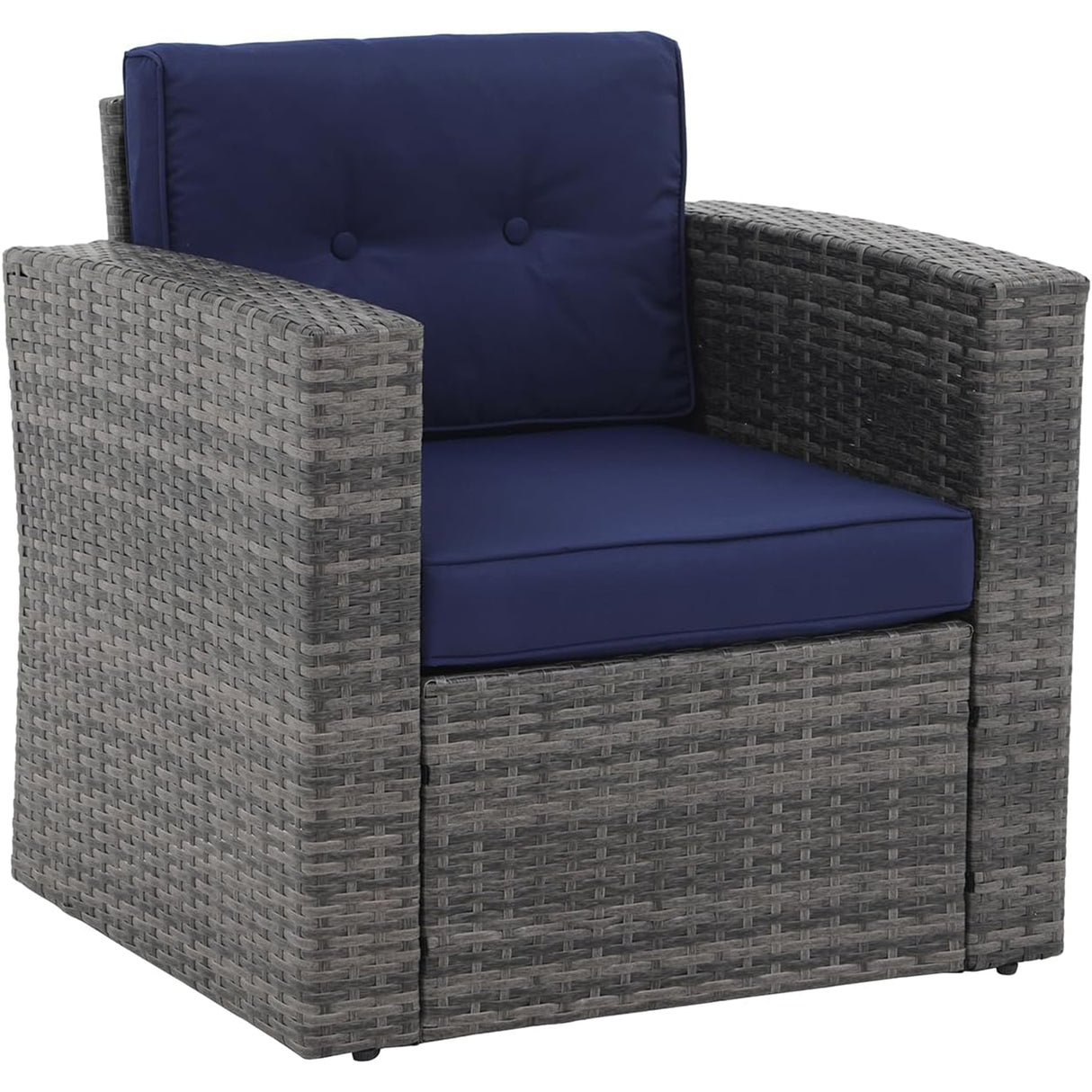 JOIVI Patio Outdoor Wicker Single Sofa
