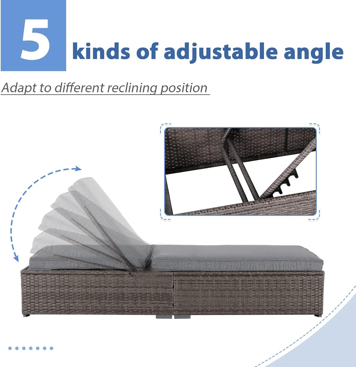 3 Piece Patio Pool Lounge Chairs