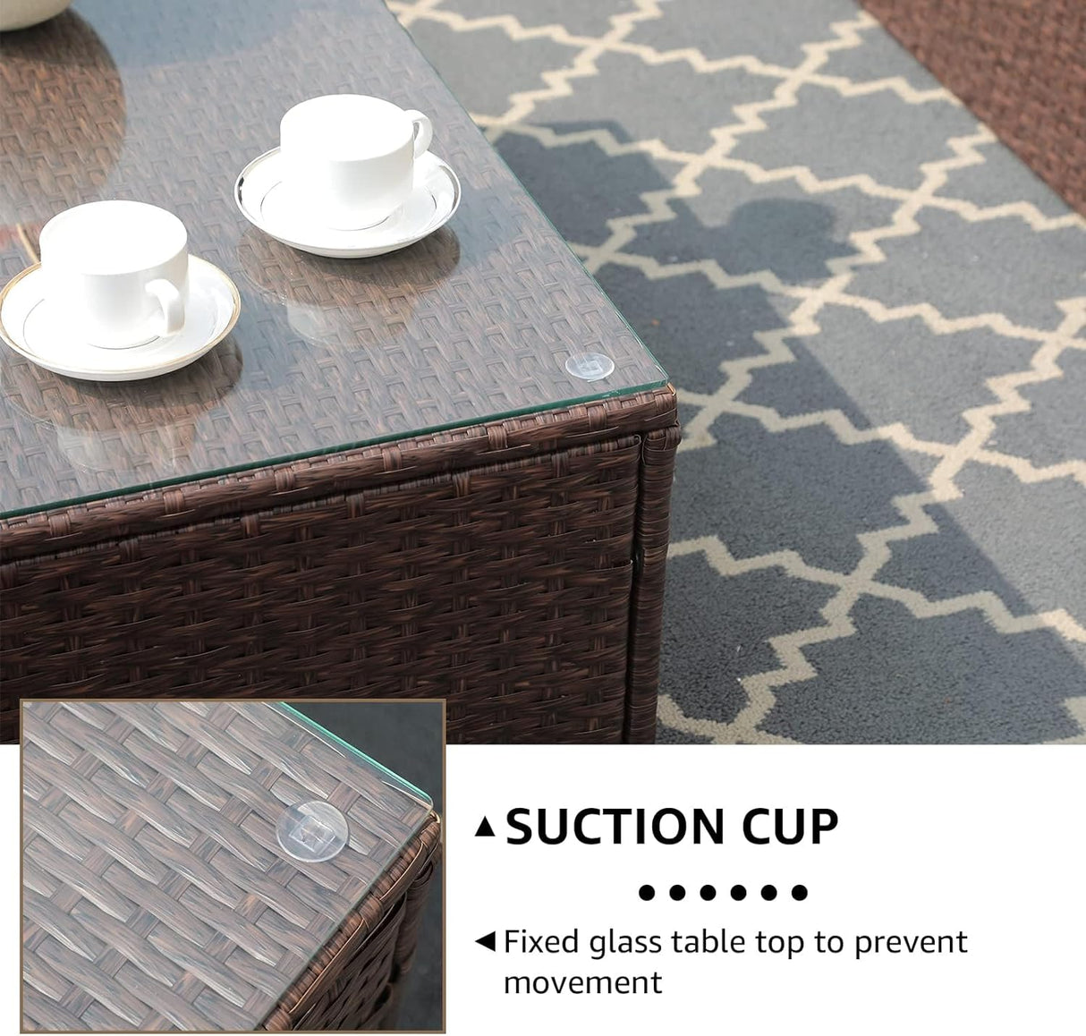 7 Piece Patio Furniture Conversation Set