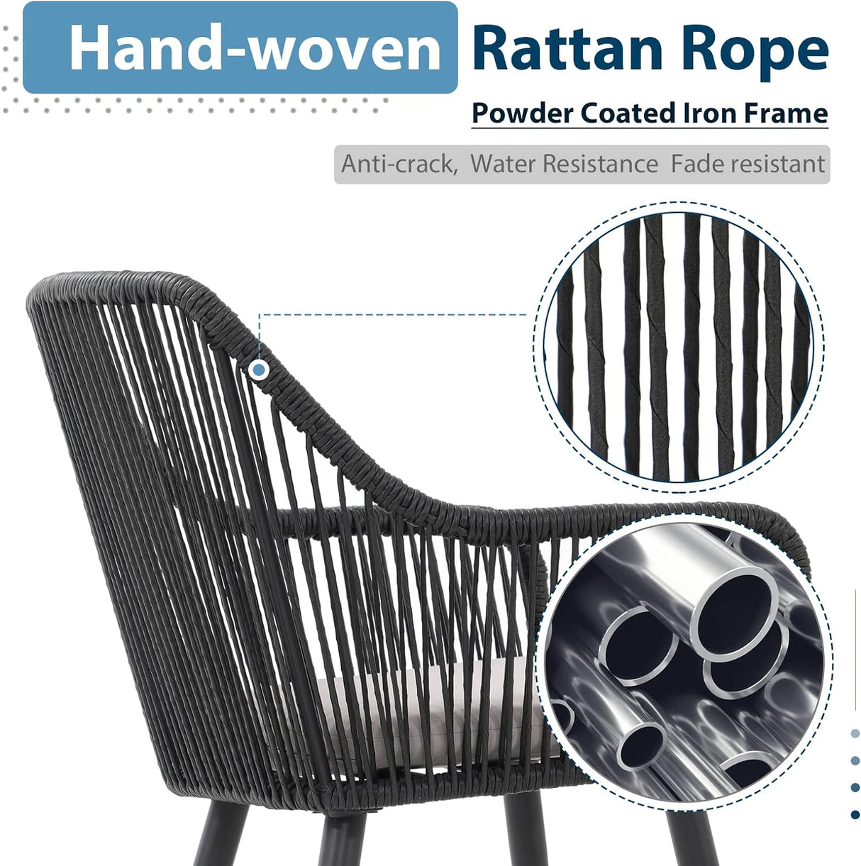 Patio Dining Chairs Set of 2