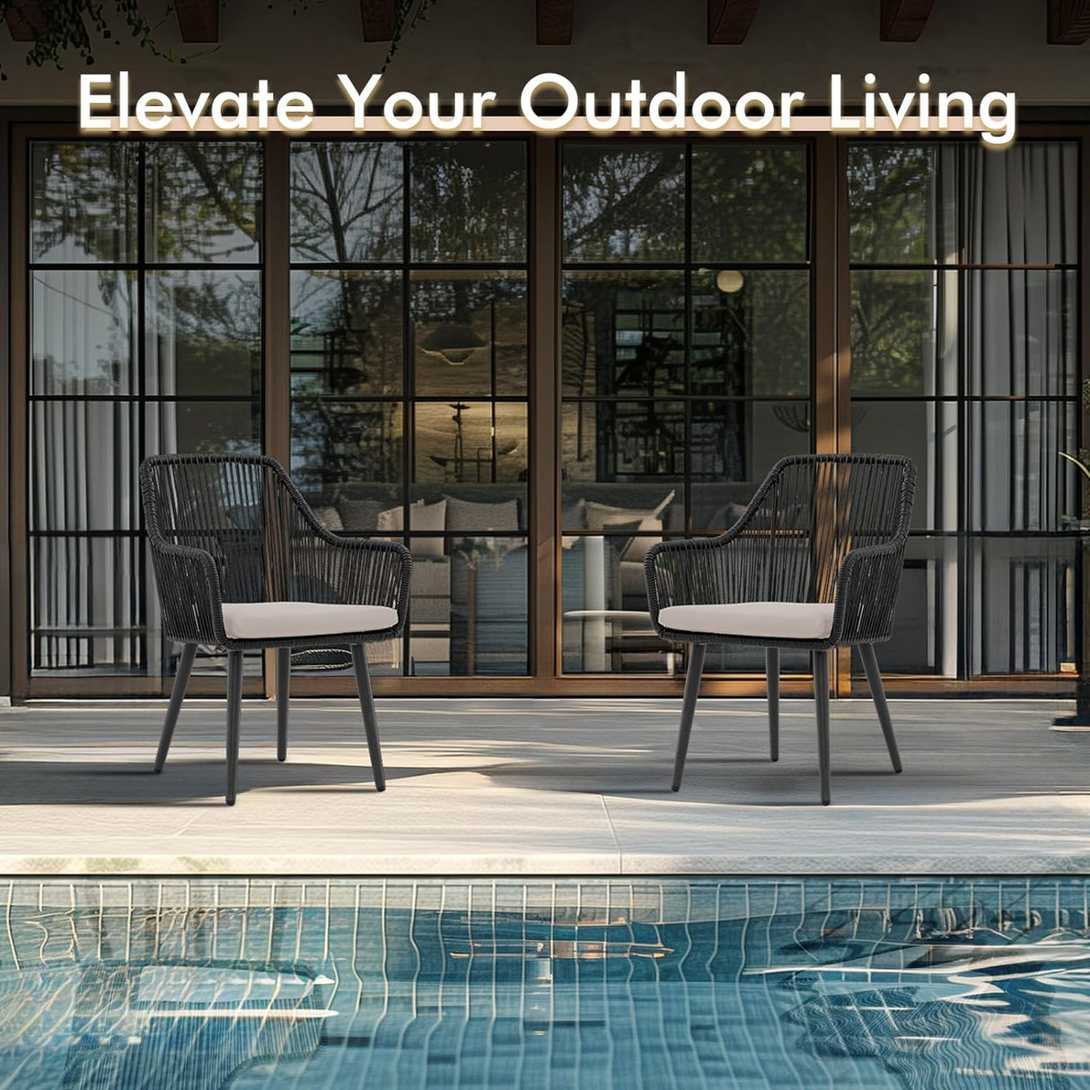 Patio Dining Chairs Set of 2