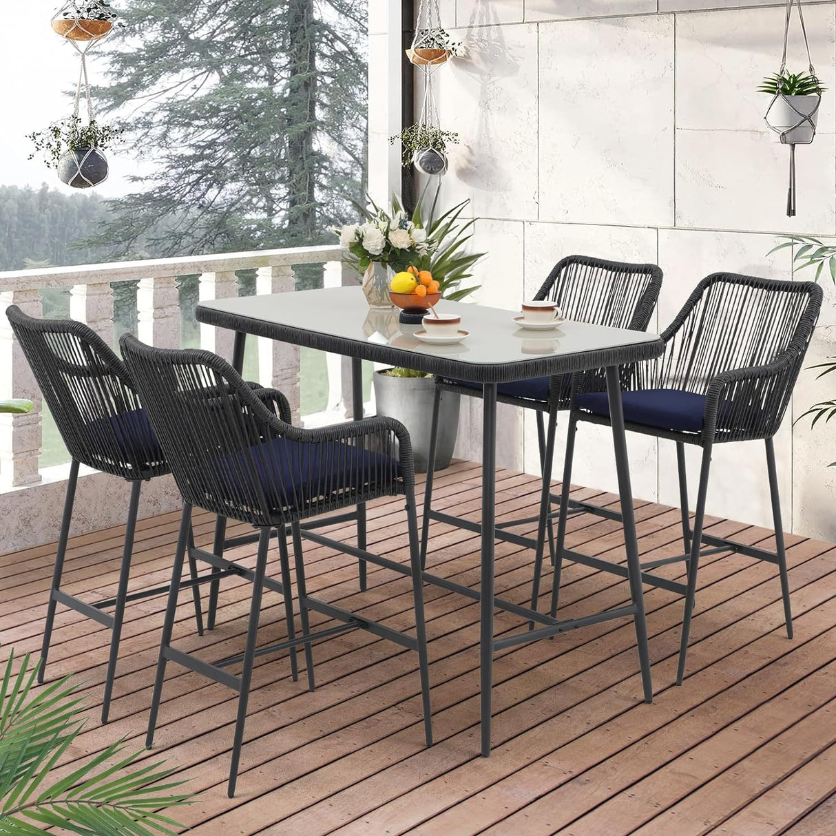 JOIVI 5-Piece Patio Bar Set