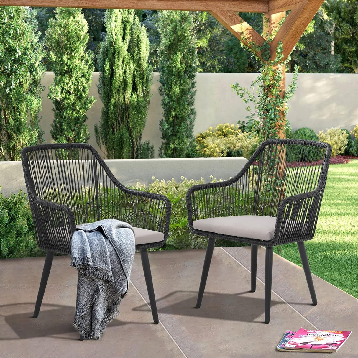 Patio Dining Chairs Set of 2