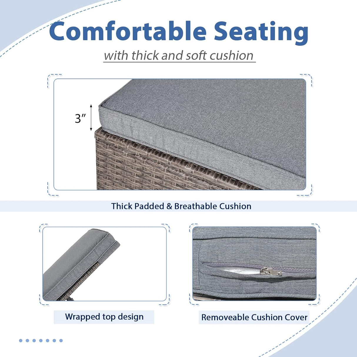 3 Piece Patio Pool Lounge Chairs