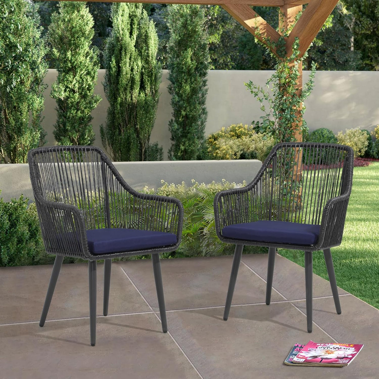 Patio Dining Chairs Set of 2