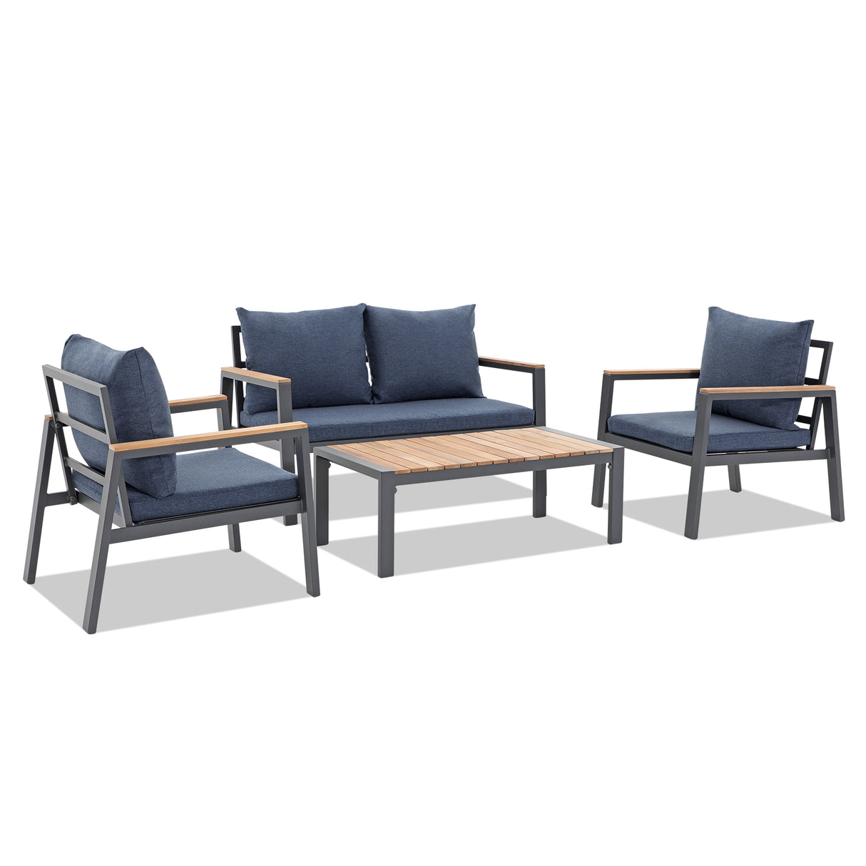 Aluminum Patio Furniture Set 4 Pieces
