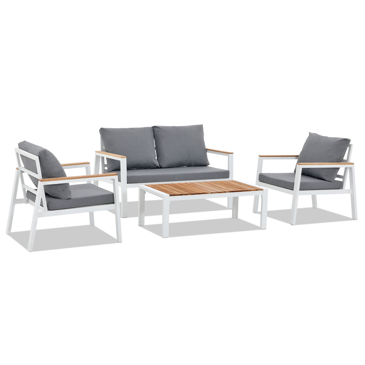 Aluminum Patio Furniture Set 4 Pieces