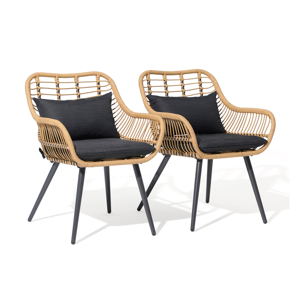 JOIVI Outdoor Wicker Chairs Set of 2