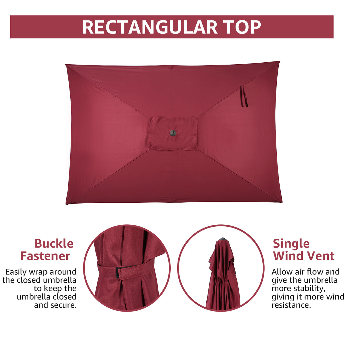 JOIVI 2 PCS Outdoor Patio Ottoman with Thick Cushions,Brown - JOIVI