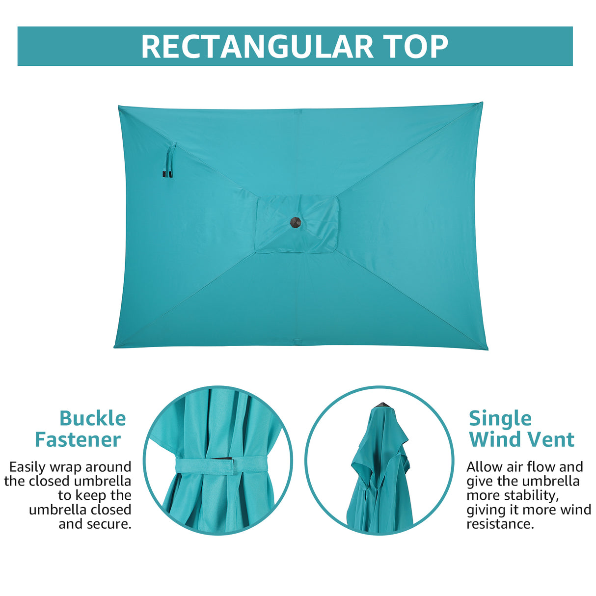 JOIVI 2 PCS Outdoor Patio Ottoman with Thick Cushions,Brown - JOIVI