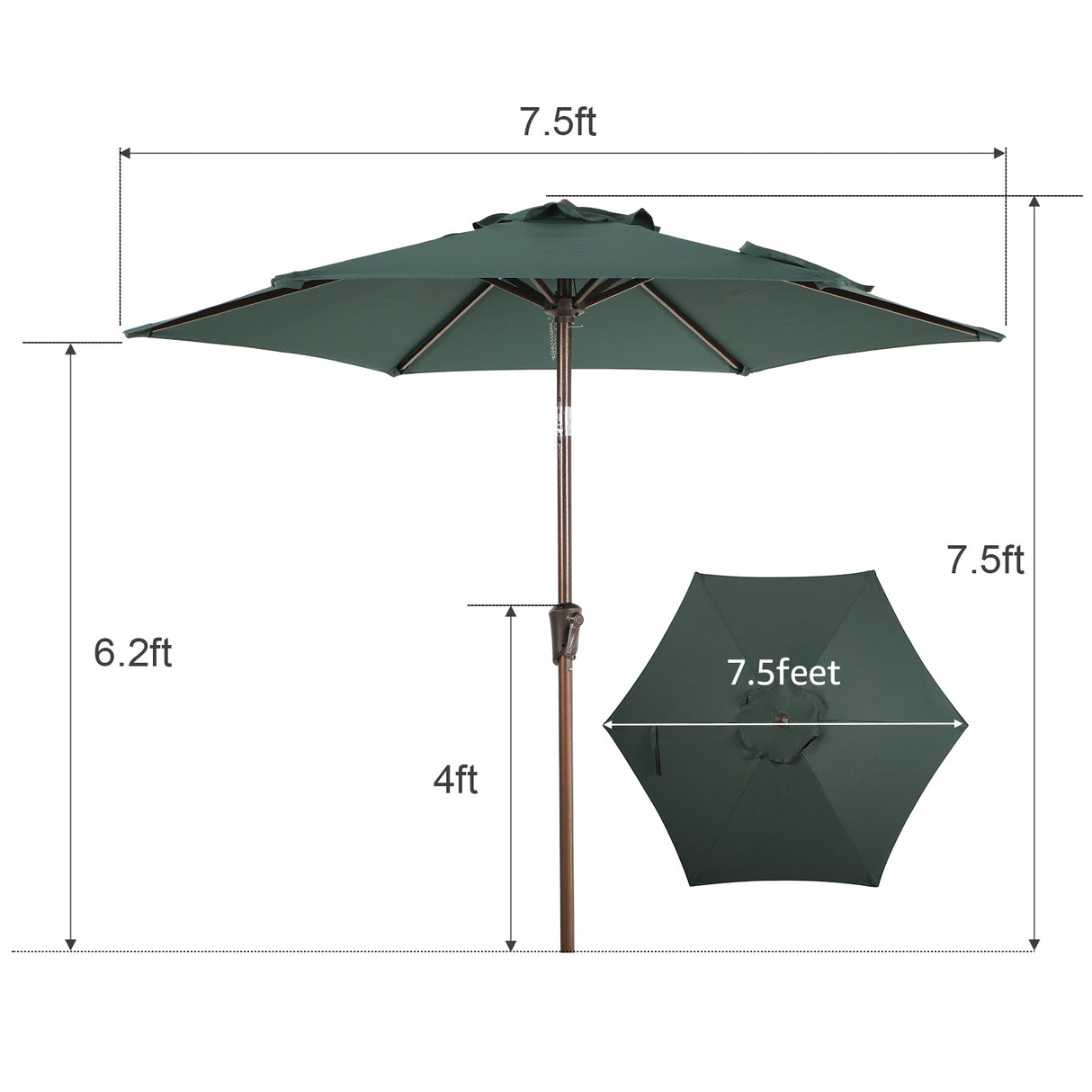 JOIVI 2 PCS Outdoor Patio Ottoman with Thick Cushions,Brown - JOIVI