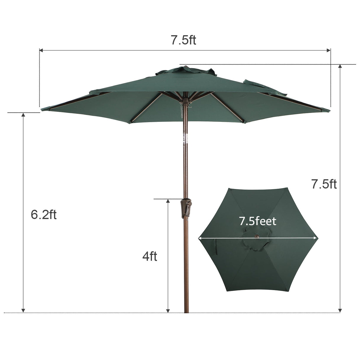 JOIVI 2 PCS Outdoor Patio Ottoman with Thick Cushions,Brown - JOIVI