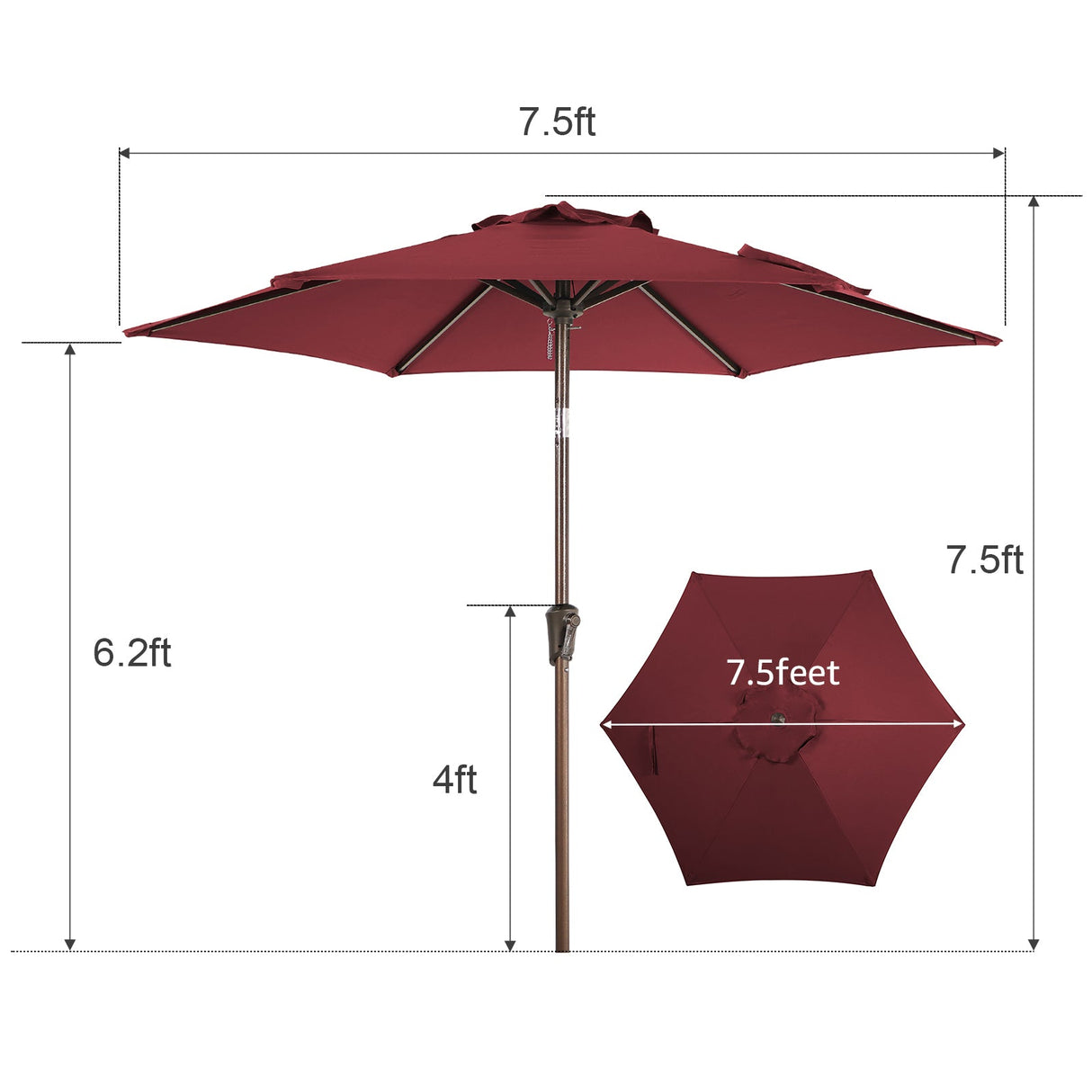 JOIVI 2 PCS Outdoor Patio Ottoman with Thick Cushions,Brown - JOIVI