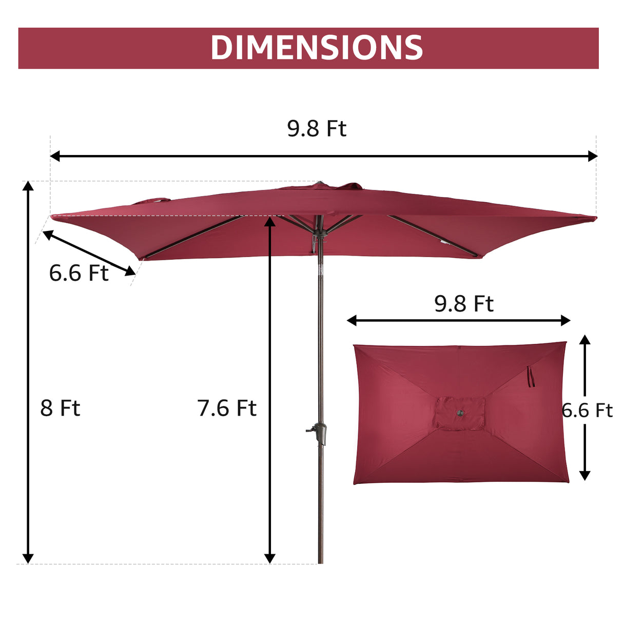 JOIVI 2 PCS Outdoor Patio Ottoman with Thick Cushions,Brown - JOIVI