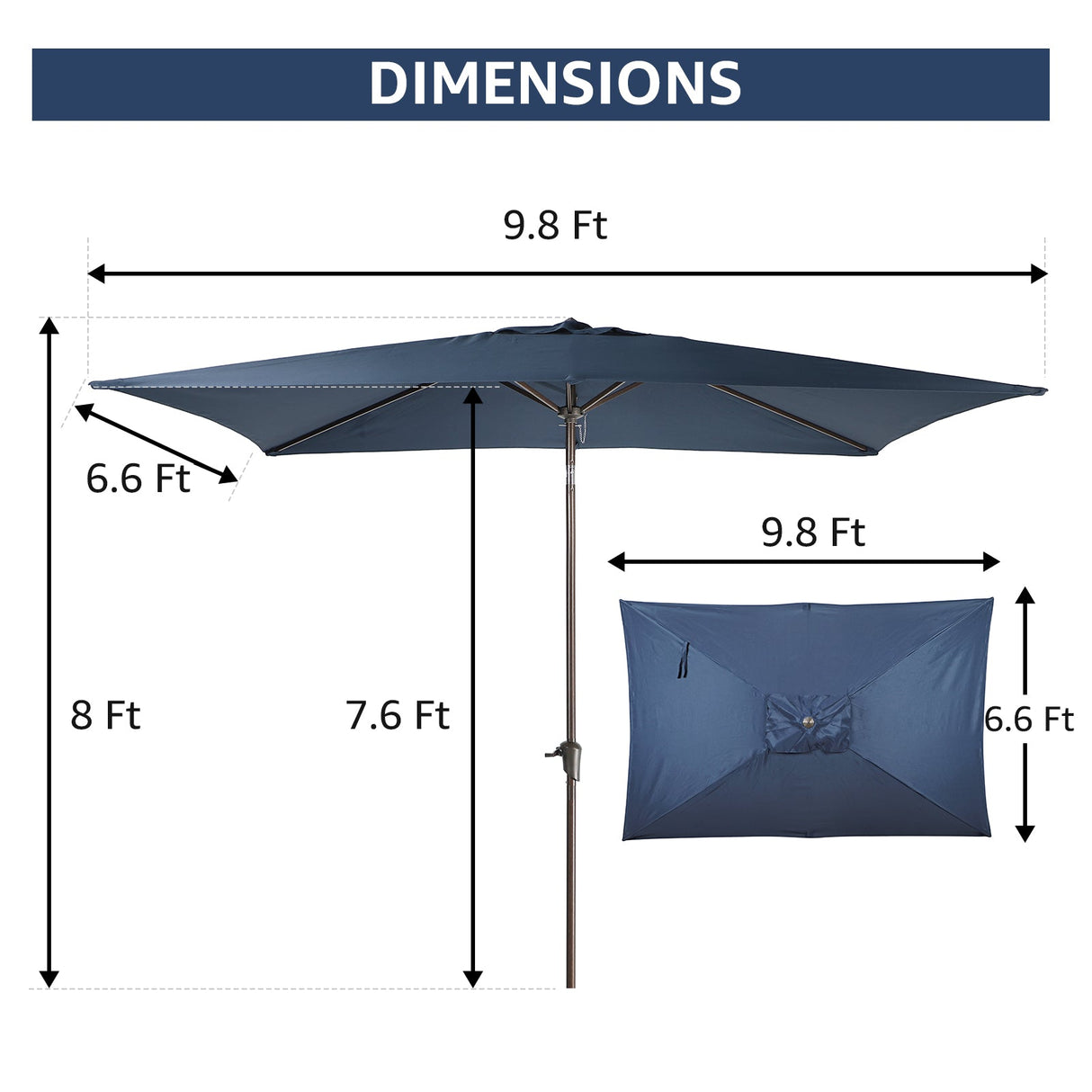 JOIVI 2 PCS Outdoor Patio Ottoman with Thick Cushions,Brown - JOIVI