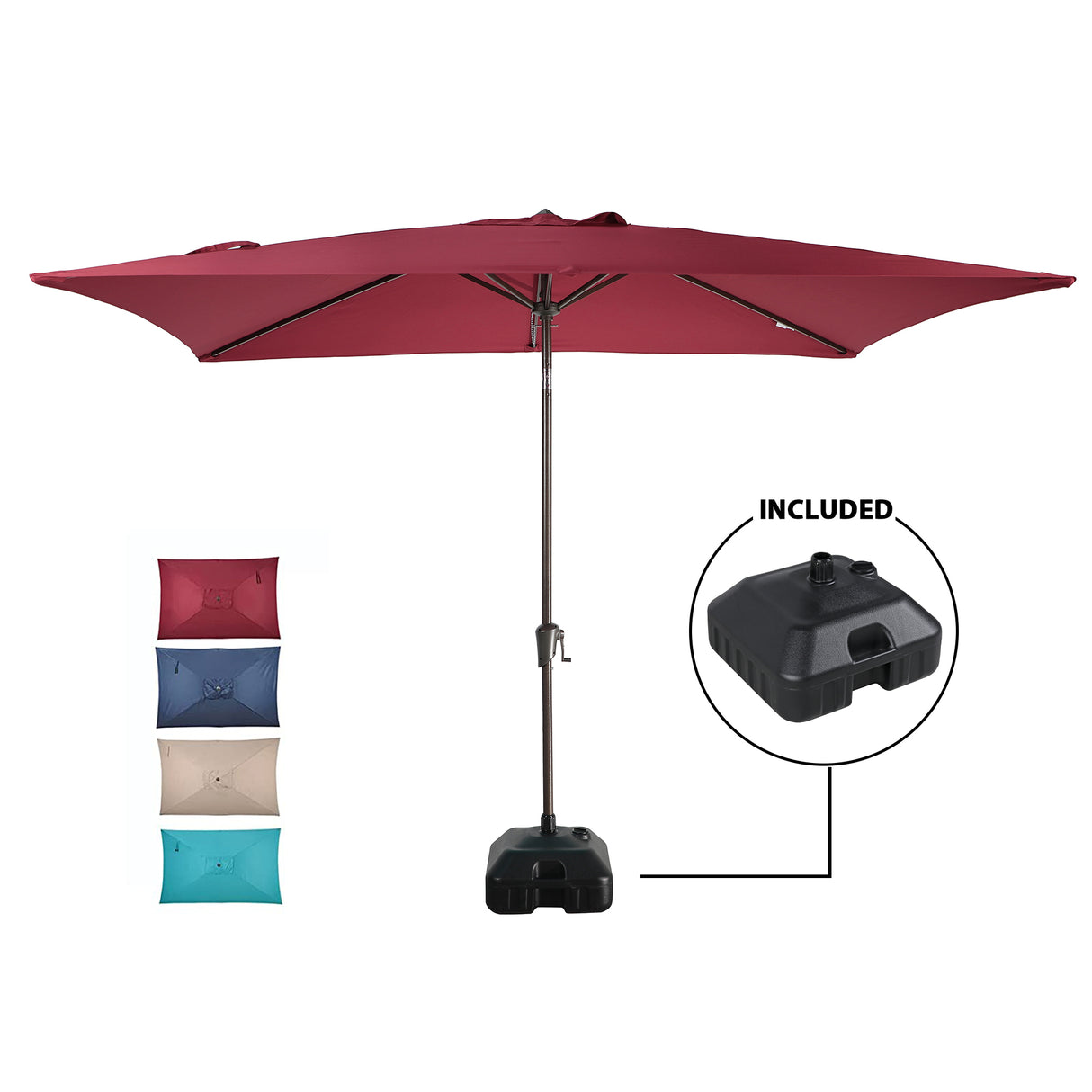 JOIVI 2 PCS Outdoor Patio Ottoman with Thick Cushions,Brown - JOIVI