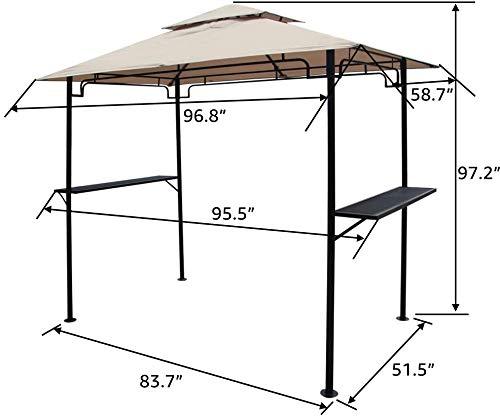 JOIVI 2 PCS Outdoor Patio Ottoman with Thick Cushions,Brown - JOIVI