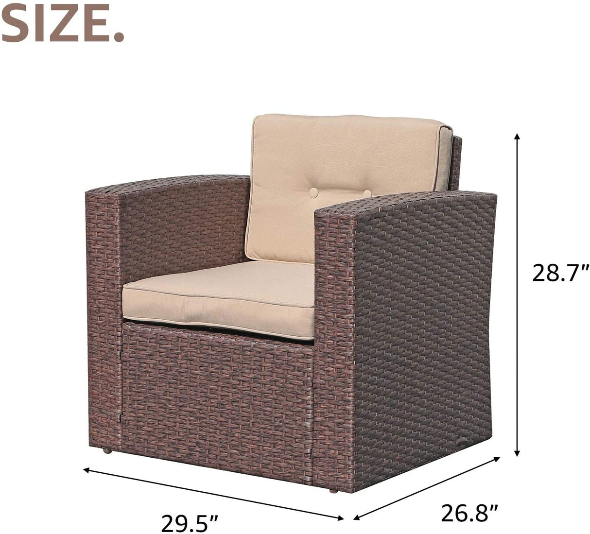 Outdoor Wicker Armchair