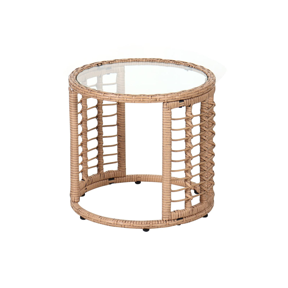 JOIVI Outdoor Wicker Side Table