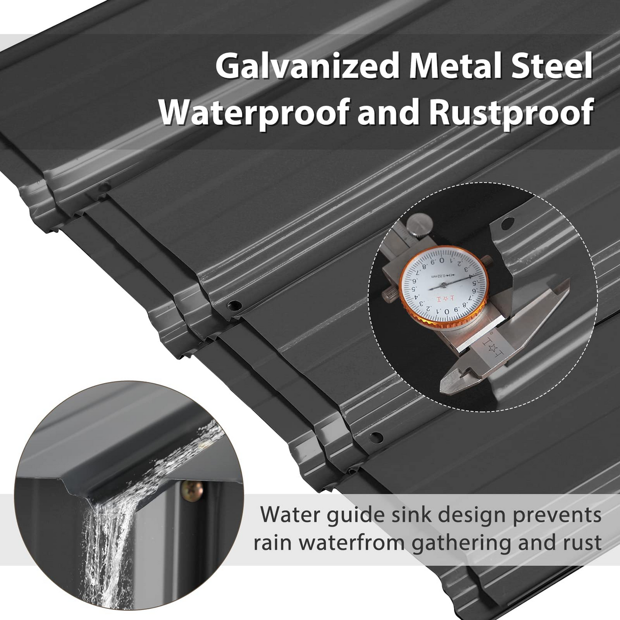 8' x 6' Outdoor Storage Shed, Bike Storage for Backyard