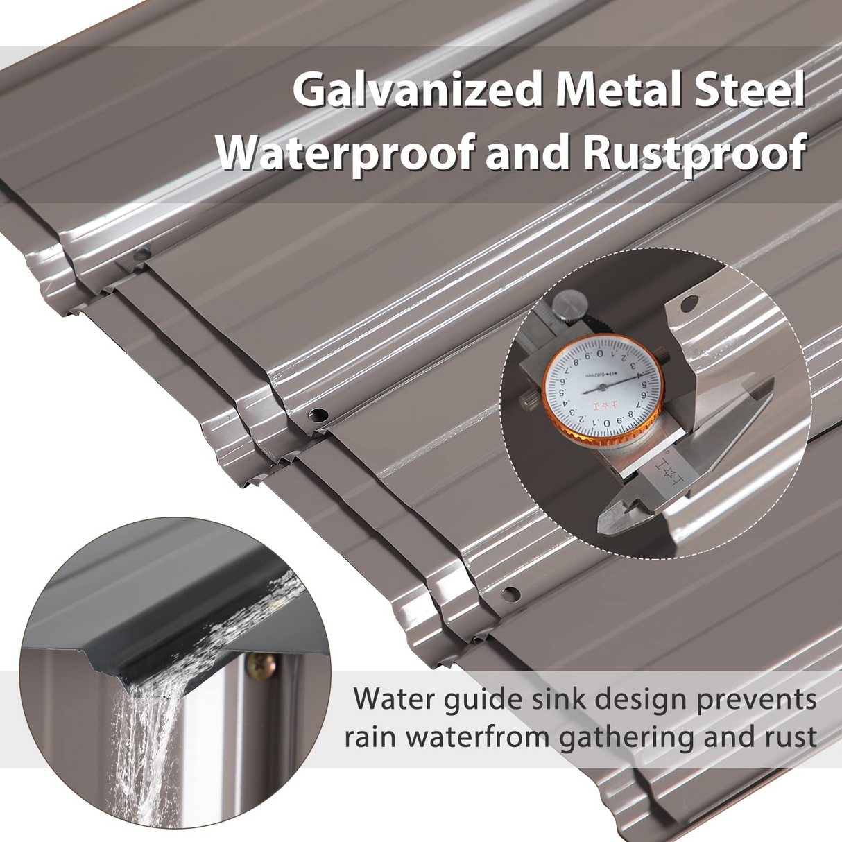 8' x 6' Outdoor Storage Shed, Bike Storage for Backyard