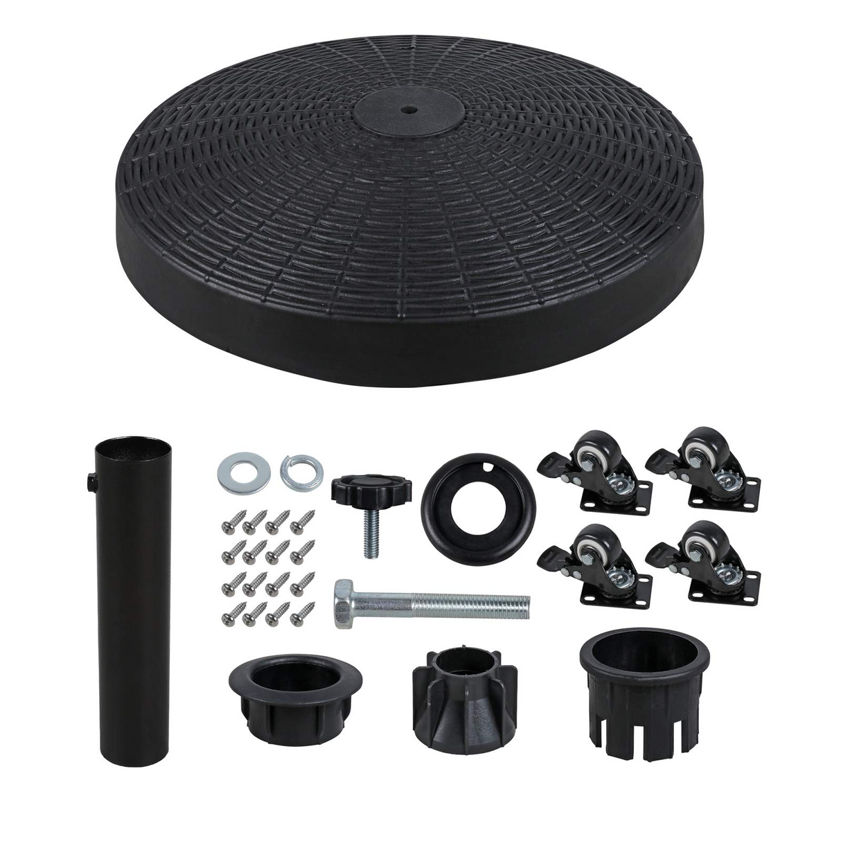 JOIVI 2 PCS Outdoor Patio Ottoman with Thick Cushions,Brown - JOIVI