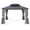 10' X 12' Permanent Hardtop Gazebo Aluminum Gazebo