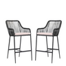 Rattan Counter Height Bar Stools Set