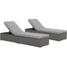 JOIVI Adjustable Wicker Chaise Lounge Outdoor