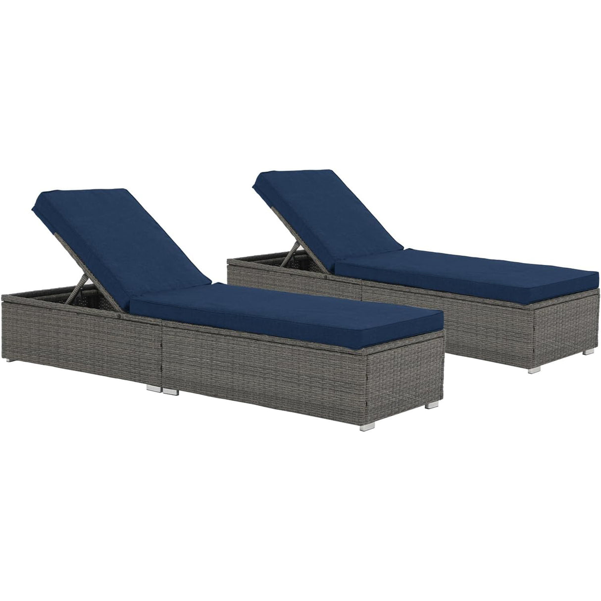 JOIVI Adjustable Wicker Chaise Lounge Outdoor