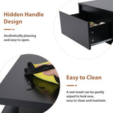 JOIVI Extendable LED TV Stand, Modern Entertainment Center with 2 Drawers, Sliding Tabletop Media Console with Storage Cabinet for Living Room