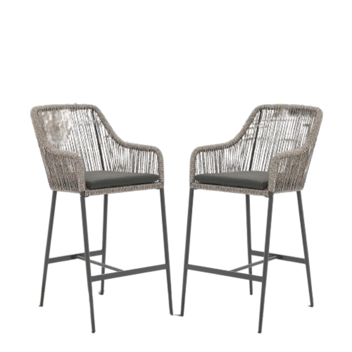 Rattan Counter Height Bar Stools Set