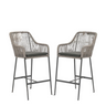 Rattan Counter Height Bar Stools Set