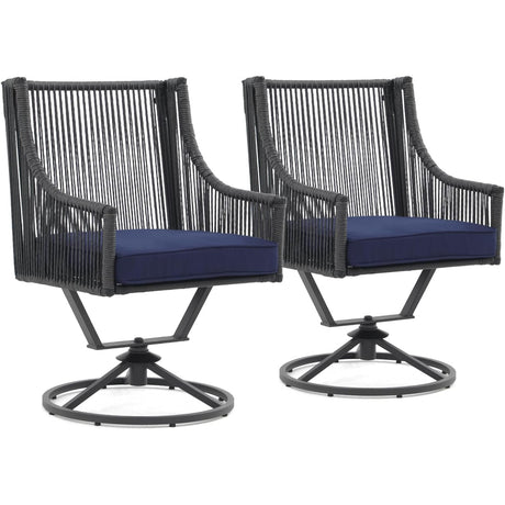 Outdoor 2 Piece Swivel Patio Chair Set