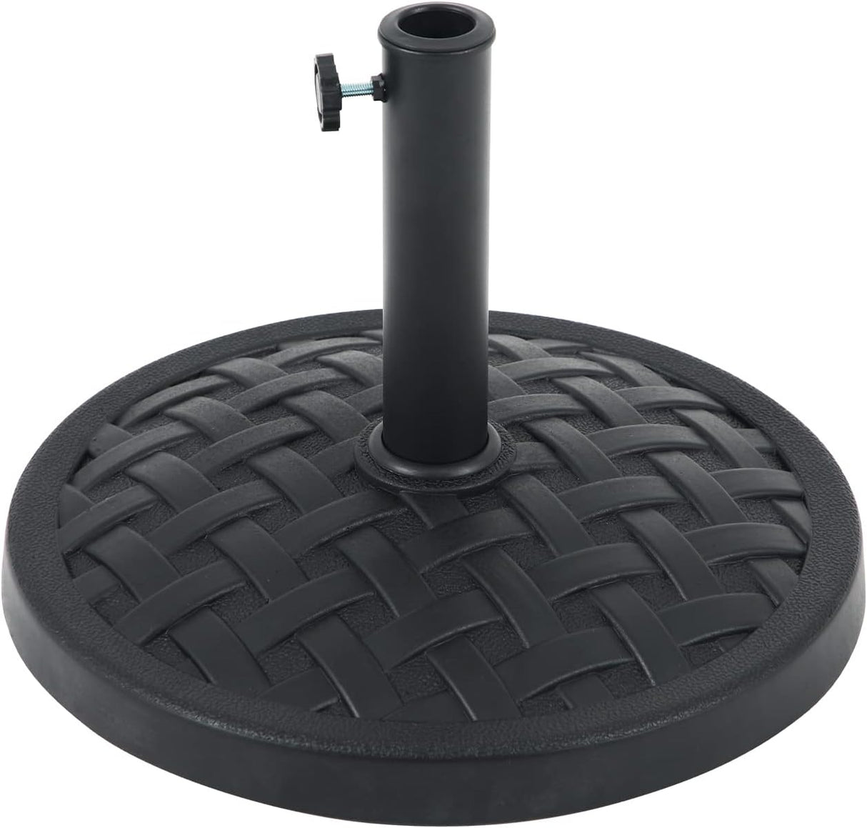 31lb Patio Umbrella Base, Heavy Duty Round Outdoor Market Umbrella Stand Weight, Black