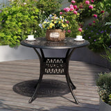 35.4” Cast Aluminum Outdoor Table