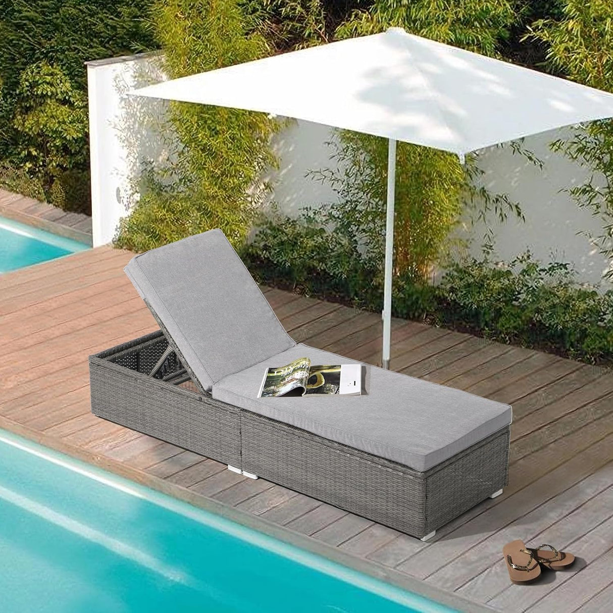 Outdoor Chaise Lounge Chair