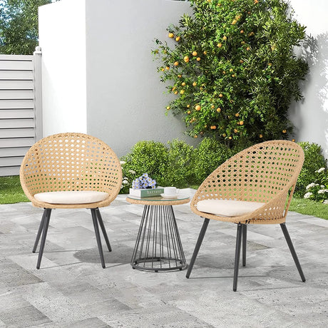 3 Piece Patio Bistro Set Coffee Table