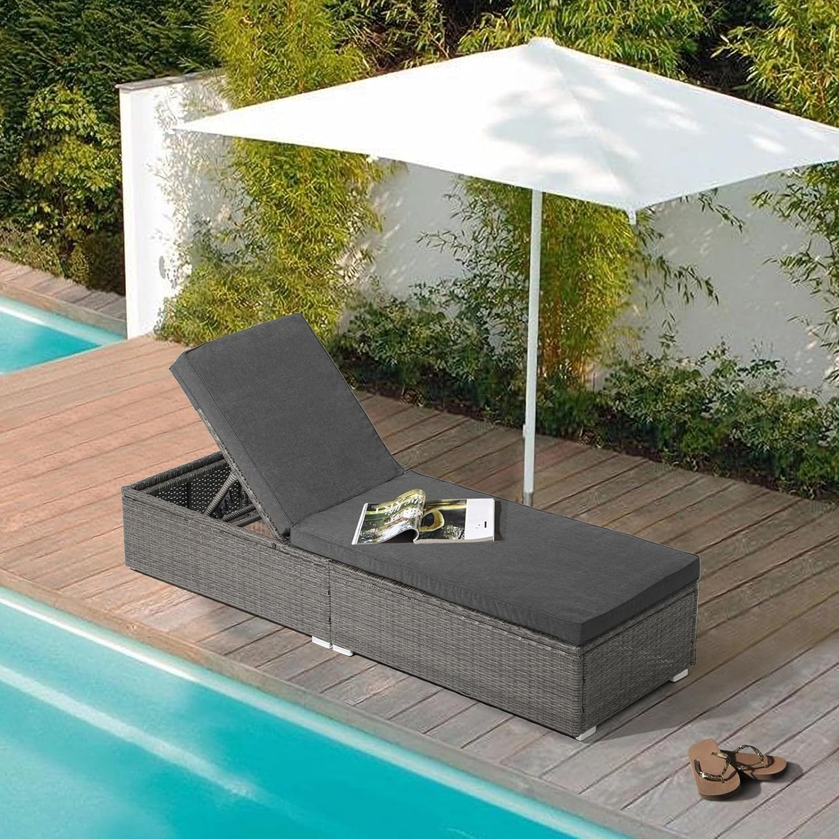 Outdoor Chaise Lounge Chair