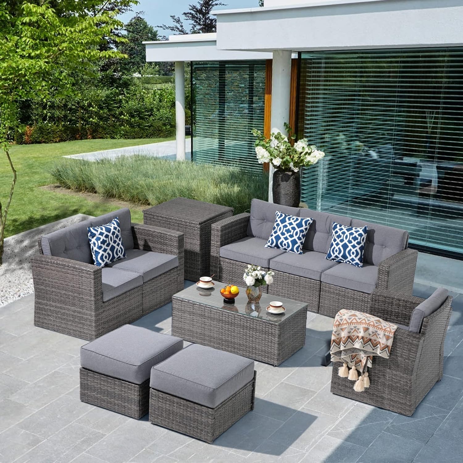 Super Patio 10 Piece Patio Furniture Set JOIVI