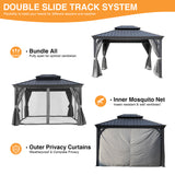 10' X 12' Hardtop Gazebo with Aluminum Frame