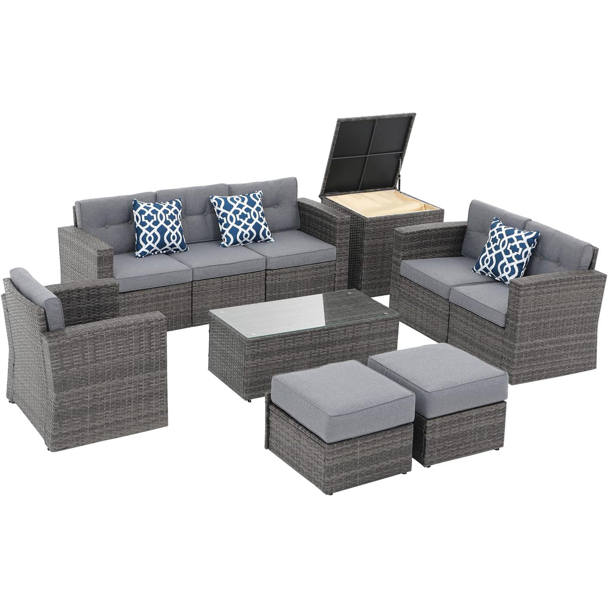 Super Patio 10 Piece Patio Furniture Set