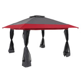 13’x13’ Pop Up Gazebo, Outdoor Canopy Tent Shade with Metal Frame Mosquito Netting