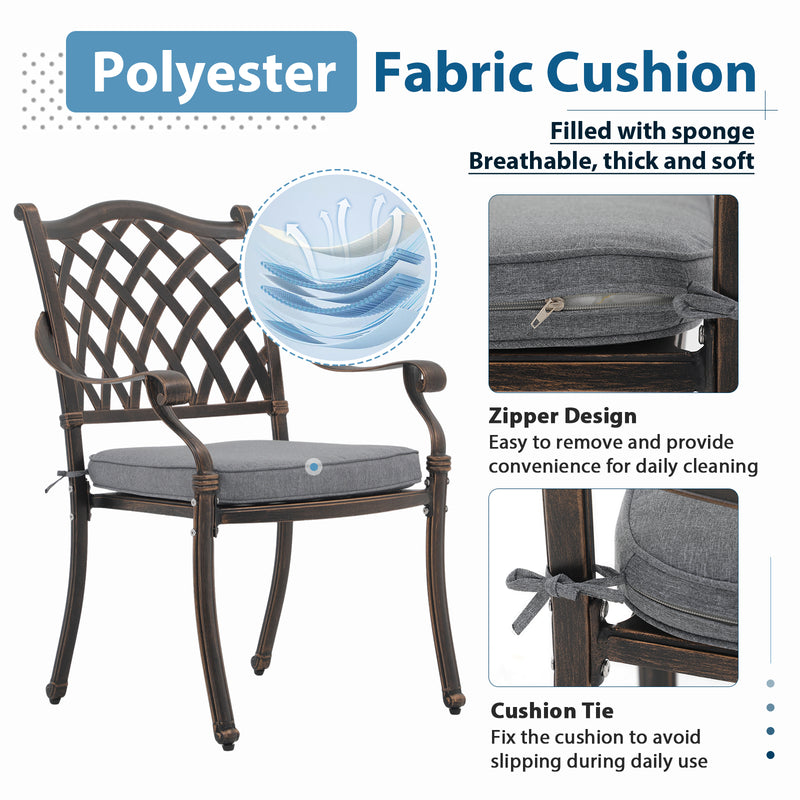 Outdoor bistro chair online cushions