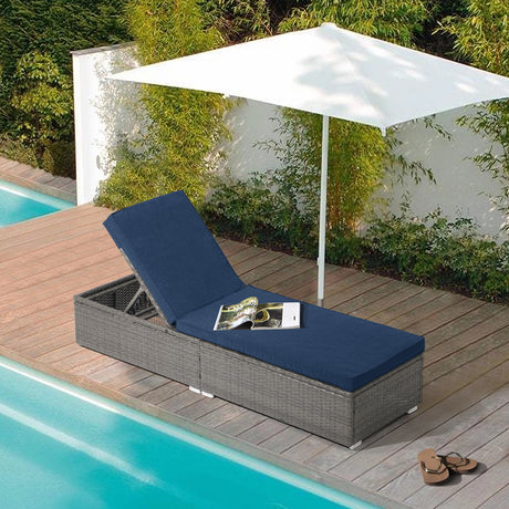 JOIVI Adjustable Wicker Chaise Lounge