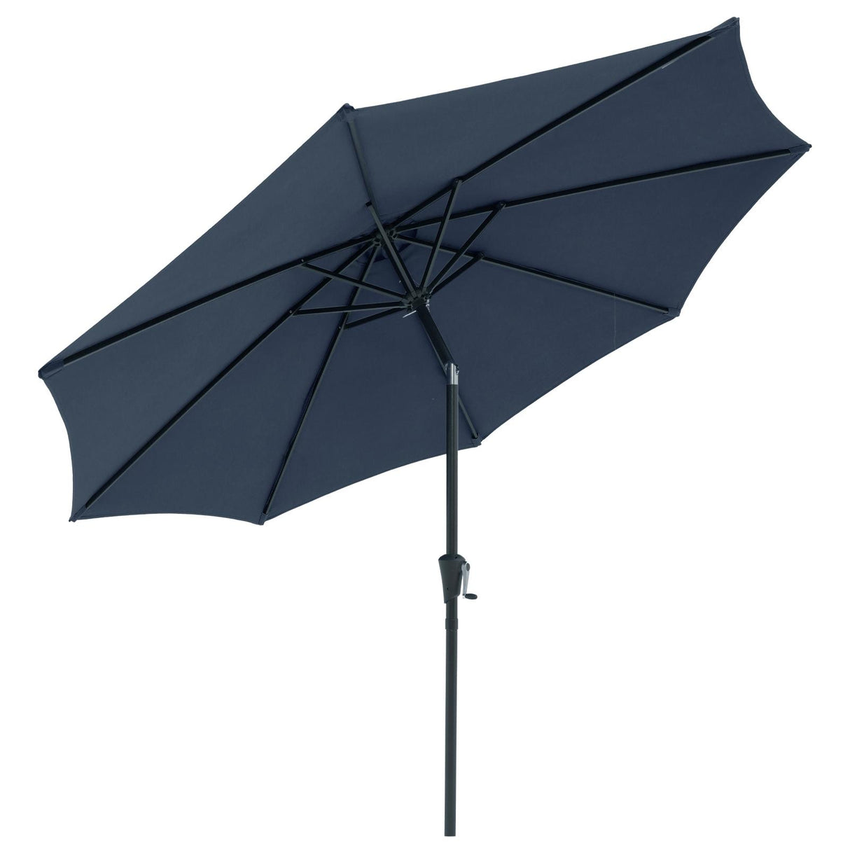Patio Umbrella Outdoor Table Umbrella of 9-Feet with 8 Ribs and Push Button Tilt and Crank